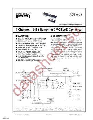 ADS7824PG4 datasheet  